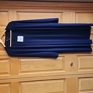 Frank Lyman size 12 open front cardigan Navy Blue